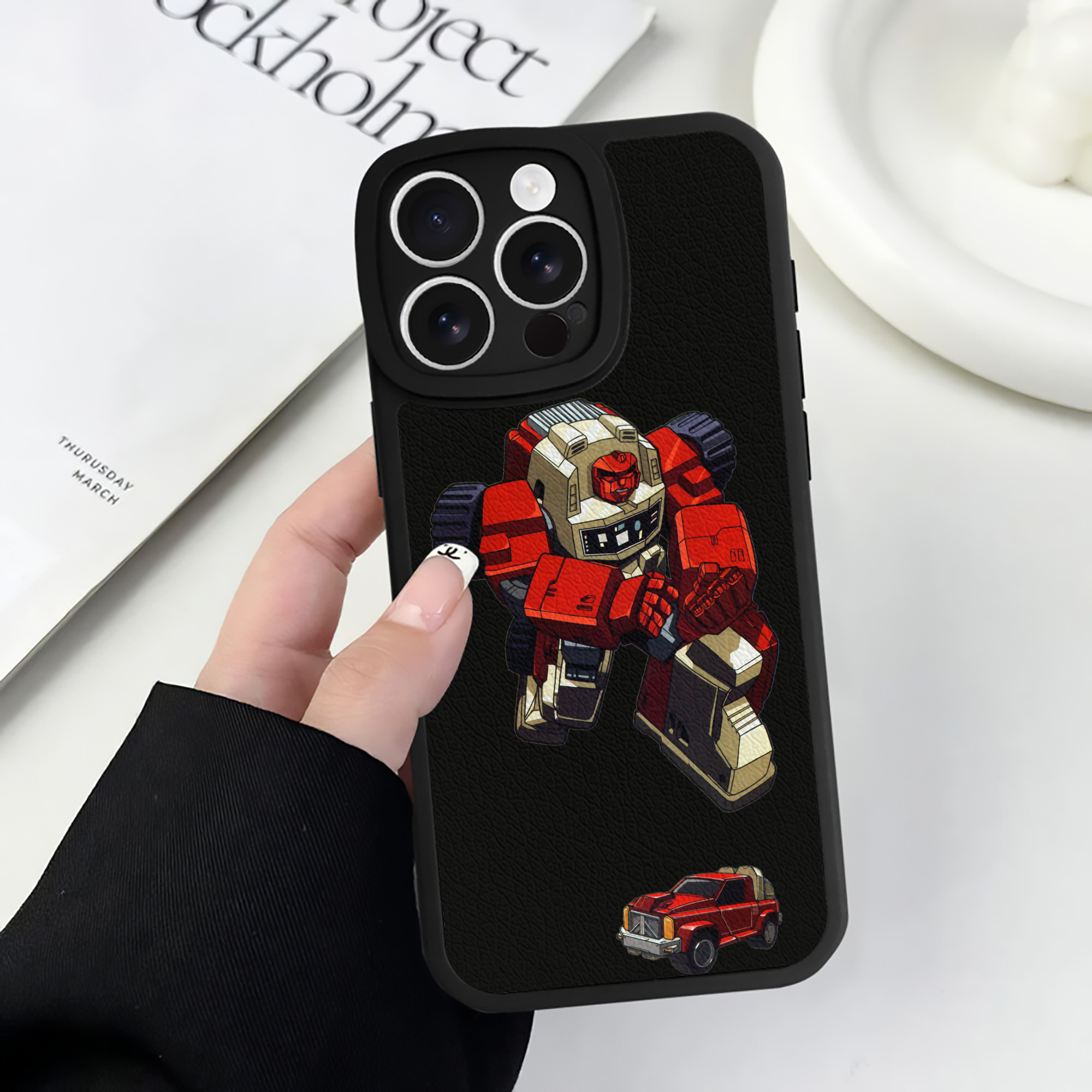 （画像用）  【iPhone 16シリーズ対応】シリコンスマホケース（レザー調） 材質：シリコン